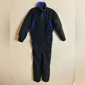VTG Eidelweiss black retro snowsuit unisex